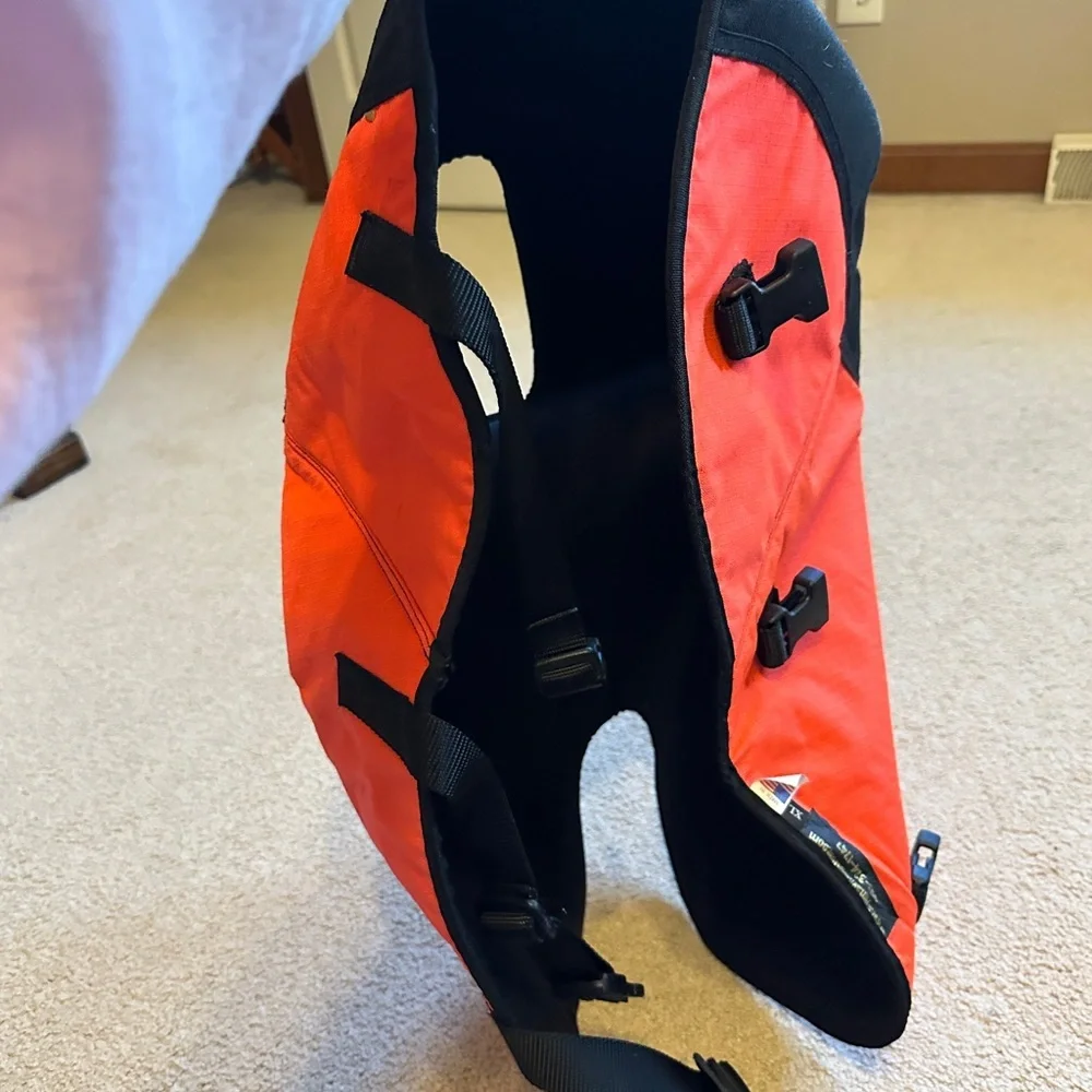 Black and Orange Dog Jacket XL